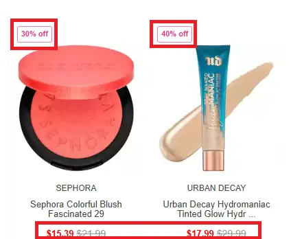 Glambot 40% discount offer