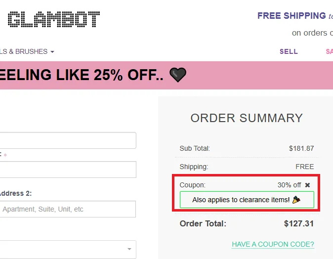 Glambot coupon code