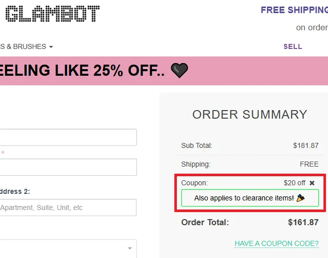 Glambot discount code